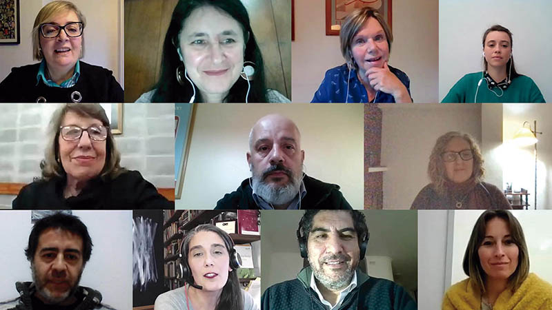Expositores del webinar