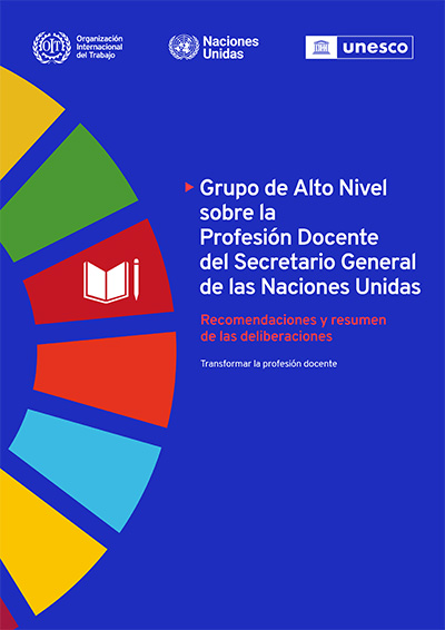 Tapa del informe realizado por el Grupo de Alto Nivel sobre la Profesión Docente