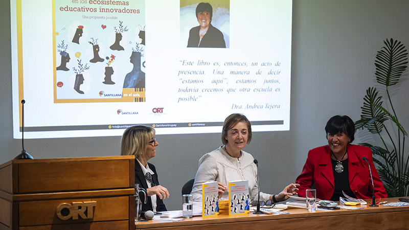 *María José Riffaud, Andrea Tejera Techera y Verónica Dentone