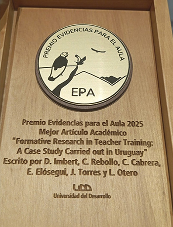 Premio Evidencias para el Aula (EPA) 2025, en la categoría Artículo Académico Destacado