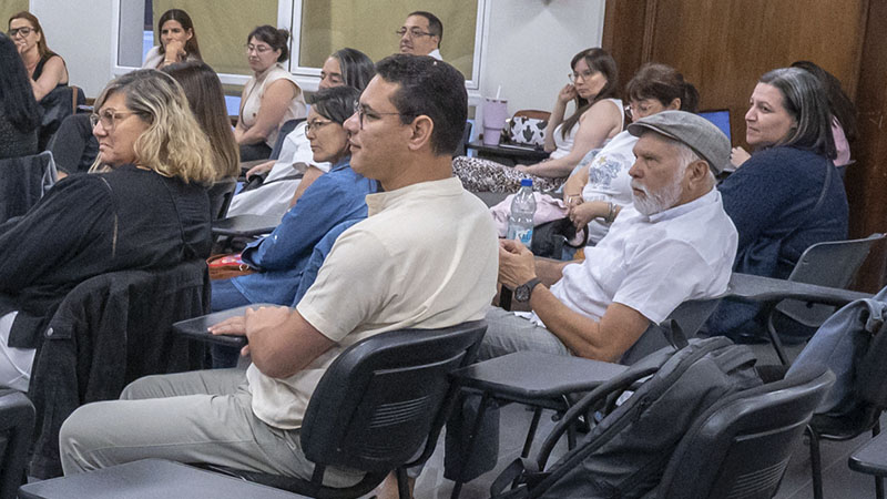 *Jardilino durante su visita a la Universidad ORT Uruguay, en noviembre de 2026