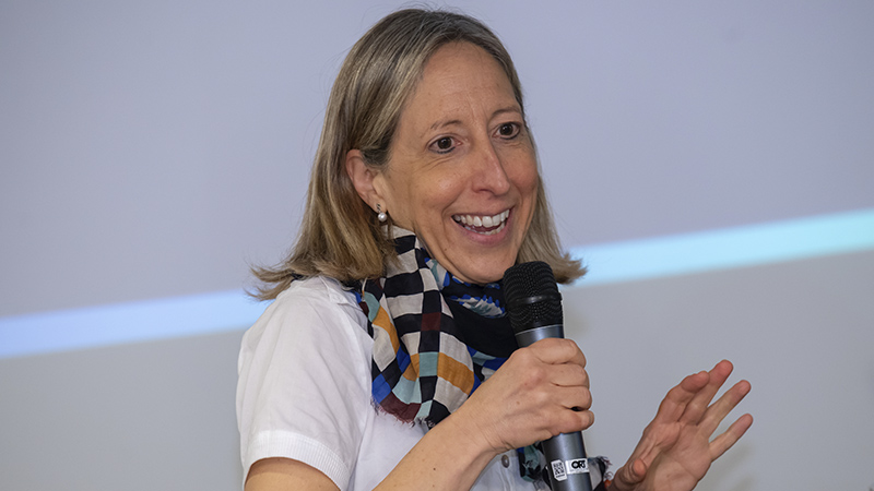 Anna Espasa durante la conferencia