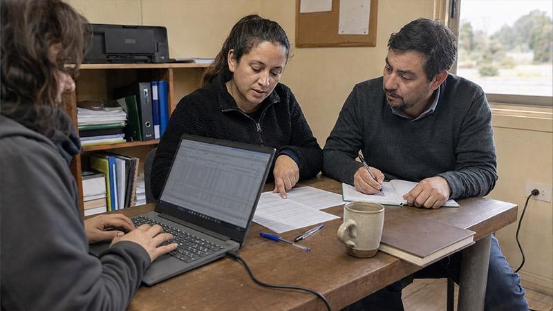 Teachers at a rural school