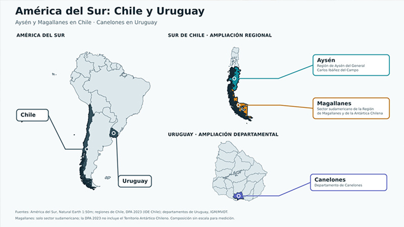 Map of South America