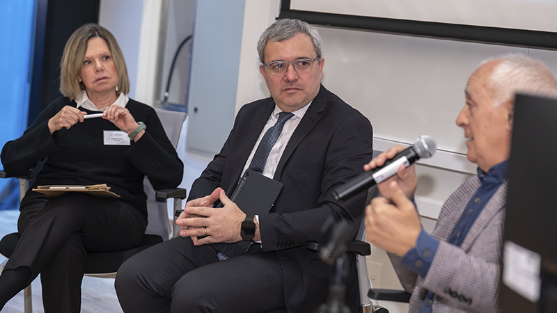 * Denise Vaillant, Esteban Zunino y Joaqu&iacute;n Gair&iacute;n